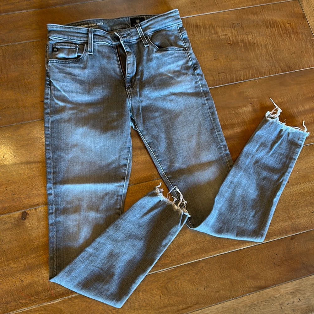 Grey AG jeans “The Farrah Skinny Ankle”